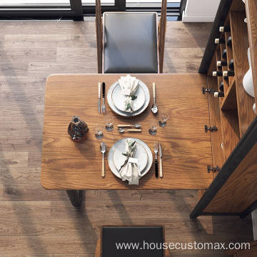 Dining Table Sets Adjustable Wooden Metal MDF Board